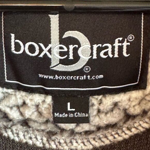 Boxercraft North Central College NCC Sherpa 1/4 Zip Pullover Jacket L Gray - Picture 5 of 6